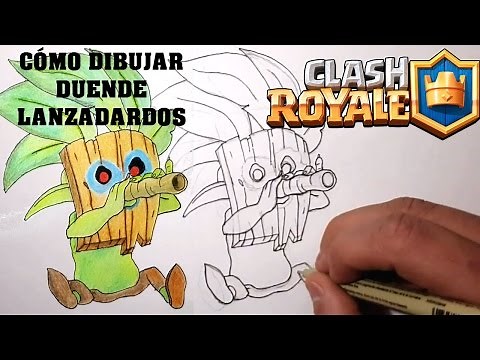 Cómo Dibujar DUENDE LANZADARDOS (Clash Royale)- Magic Bocetos- Tutorial Paso a Paso
