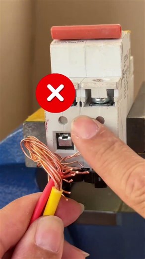 A secure way to fasten an electrical wire so it won’t slip out. #tips