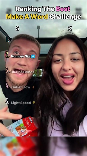 Ranking The Best Make a Word Challenge moments 🤯 #shorts #challenge #couples #viral