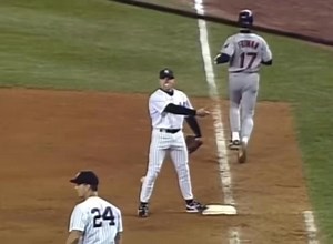 October 7, 1998: Call Goes In Our Favor! ⚾️ Travis Fryman safe at 1B in strange play Chuck Knoublach blows bubblegum bubble, points as Enrique Wilson rumblin', bumblin', stumblin' around 3B scores Indians win ALCS Game 2 in 12 innings vs Damn #RepBX #OctoberBaseball | Mr. Cleveland Sports