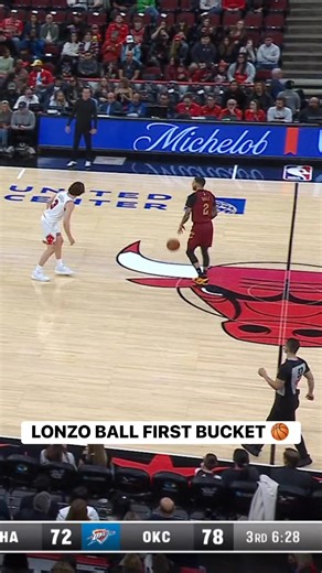 Lonzo Ball BURIES the deep triple for his first points as a member of the Cavs! 🔥 CLE-CHI • NBA League Pass | NBA