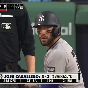 1.3K views · 7.8K reactions | CABALLERO TAKES ON THE MONSTER  José Caballero launches a no-doubt HR over the Green Monster, bringing the Yankees right back into it. The game tightens: Red Sox 6 – Yankees 4 in the 7th. | Da’ Yankees Report | Facebook