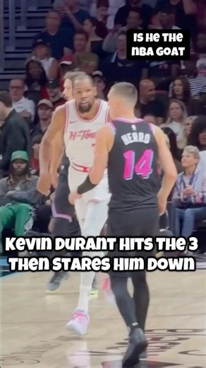 Momentum: Kevin Durant Hit The 3… Then Stared Him Down | NBA Basketball #kevindurant #nbaplayer