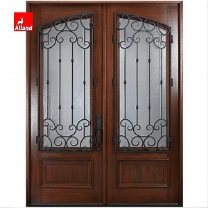 [Hot Item] Oak Wooden Front Swing Main Entrance Wood Door Heritage Exterior Door with Glazing for Cottage Home
