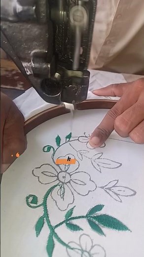 Easy & Neat Machine Embroidery Design for First Timers #shorts#viral #trending | Rizwan Ali Tv