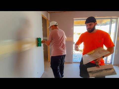 DRYWALL FINISHING FLAT BOX LEARNING ON THE JOB | Drywall Finishing Construction Series #18