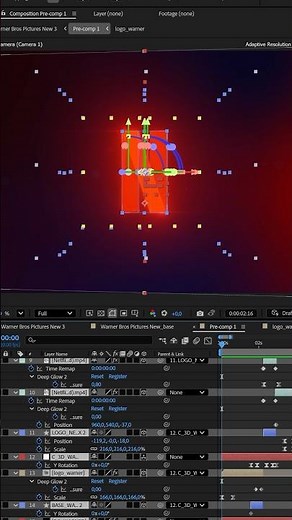 Logo animation Netflix and Warner
