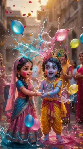 Kids3D Animated Holi Celebration 🎉 | Indian Festival Kids VideoSafe Holi for Children