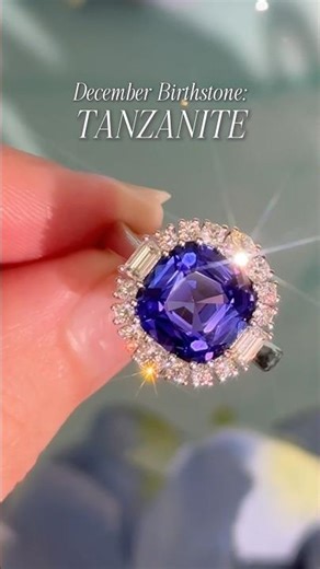 December Birthstone: Tanzanite 💙 #Tanzanite #DecemberBirthstone #Birthstone #Tanzanites
