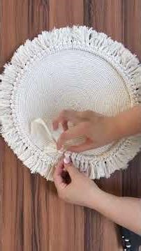 🧵 DIY Rope Placemats | Handmade Table Decor on a Budget 🍽️ #DIY #Handmade #Placemats #Crafts