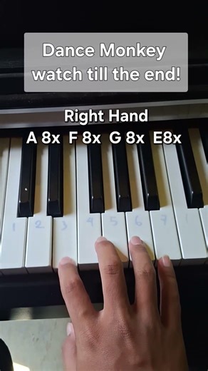 🎹 dance monkey chord #piano #tutorial #dancemonkey #easypiano #fyp #shorts #pianocover