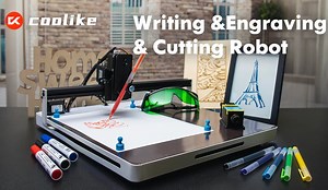 Coolike robotic CNC drawing machine and lazer cutter