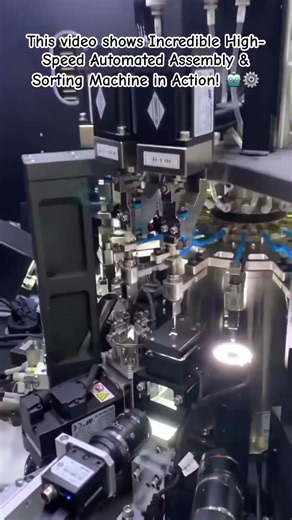 Automated Assembly & Sorting Machine in Action! #Automation #IndustrialEngineering #Robotics #Smart