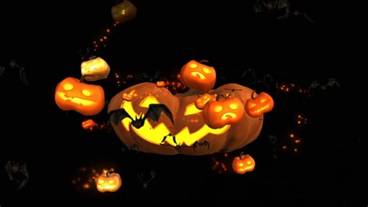 Pumpkin, Halloween, Horror. Free Stock Video