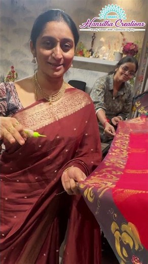 3 Sarees Hand Painting At a Time | Work Space Video | Kiranmai Sarees #designersaree #kiranmaisarees