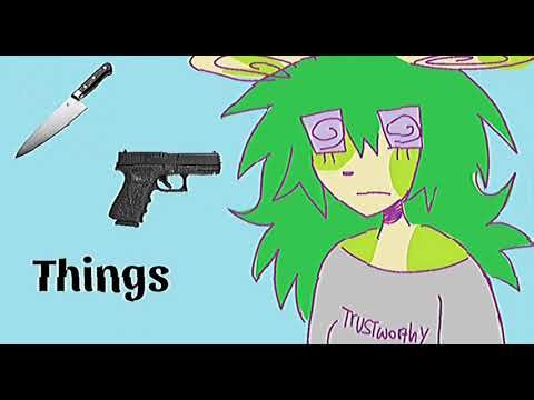 i want a knife & a gun & things
