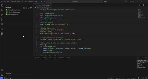 #machinelearning #kmeans #customersegmentation #datascience #python #clustering #businessanalytics #ai #linkedinlearning | Nithish Kumar v