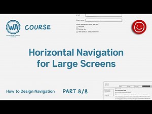3. Horizontal navigation for large screens - How to design navigation