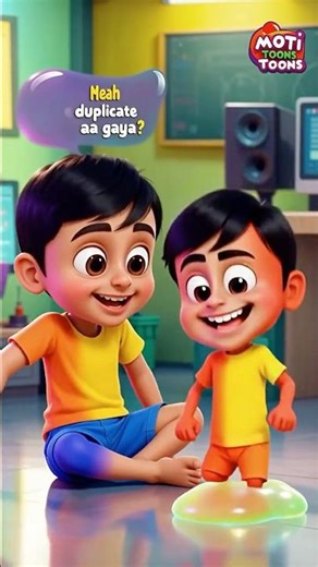 “Magic Chewing Gum Clone! 😳🍬 | Funny Hindi POP Effect | Moti Toons Style”