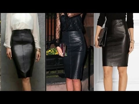 Beautiful collection leather pencil skirts ideas for ladies fashion