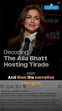 Alia Bhatt hosts the Screen Awards; the internet doesn't seem to approve
