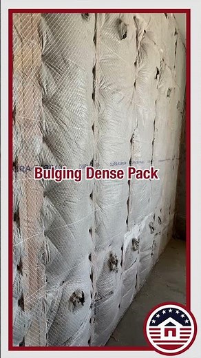 Dense Pack Insulation Installation With No Bulging