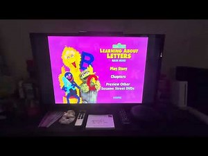 Sesame Street Learning About Letters (2004) DVD Menu 🔤