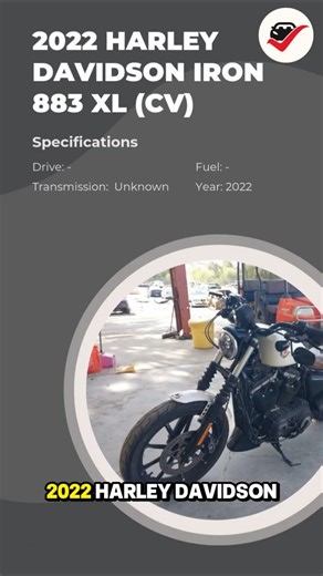 2022 HARLEY DAVIDSON IRON 883 XL (CV) #shorts #harleydavidson #harleydavidsoniron883