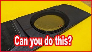 DIY Upholstery How To: Wrapping A Custom Package Tray With Speakers And More. - BangShift.com