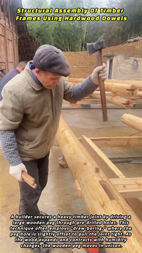 Structural Assembly Of Timber Frames Using Hardwood Dowels