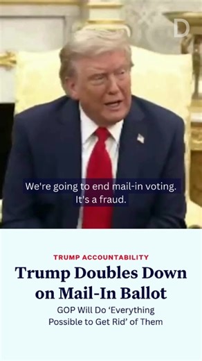 Let's not forget Trump himself voted by mail in 2020🙄 Sitting in the Oval Office Monday afternoon, with Ukrainian President Volodymyr Zelenskyy looking on quietly, President Donald Trump launched into a tirade against mail-in voting. The outburst followed up on a social media post published earlier Monday morning in which Trump said he wanted to eliminate mail-in voting and promised a new executive order on the issue. University of California Los Angeles law professor Rick Hasen, called Trump’s