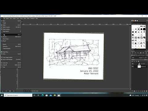 Scanning a Drawing Into GIMP