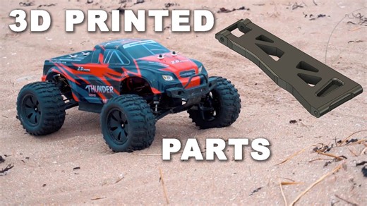 3D printed replacement parts for my RC car + making PCBs with PCBway