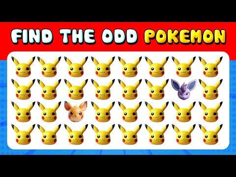 254 Puzzles for GENIUS 🧩 | Find the ODD One Out 🌟 | Pokemon Quiz 🕹️🍇 Easy, Medium, Hard Levels