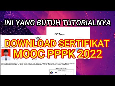 Tutorial Download Sertifikat MOOC PPPK 2022/2023 Bagi Guru Yang Lulus Evaluasi Akademik #lanri