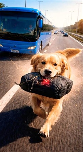 Hero Dog Saved a Bus 🚌💣 — Then An ANGEL Saved HIM ✨🐕#dog #goldenretriever #jesus #god