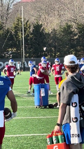 Kansas QB Isaiah Marshall in the first spring practice of 2026 #kufball
