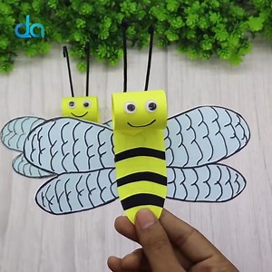 4.2K views · 456 reactions | Dear Viewers welcome to a new tutorial about paper bee. It's an easy paper craft instruction. How to make DIY Bee very easy step by step. | DIY Crafts & Art | Facebook