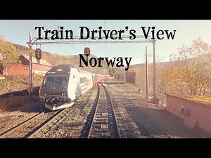 TRAIN DRIVER'S VIEW: Engine pickup and sunshine all the way (Bergen - Ål)