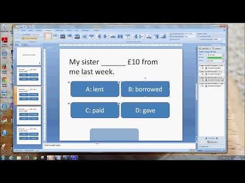 Multiple Choice Quizzes in PowerPoint