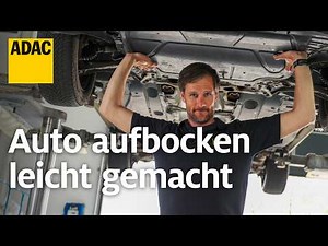 Auto richtig aufbocken: Fünf Methoden zum sicheren Anheben mit und ohne Hebebühne | ADAC