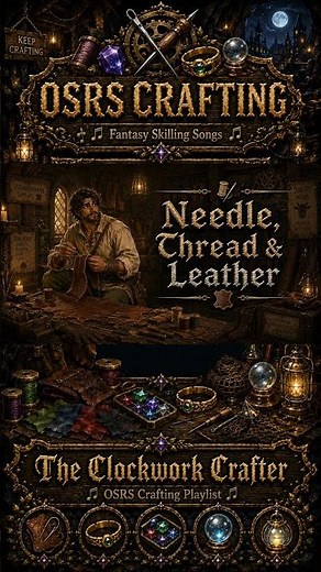 Needle, Thread & Leather 🪡 OSRS Crafting Song #shorts