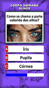 39K views · 19K reactions | Quiz sobre os olhos humanos #quiz​ #conhecimento​ #perguntaserespostas​ #anatomia​ #olhos | Desafio de QI | Facebook