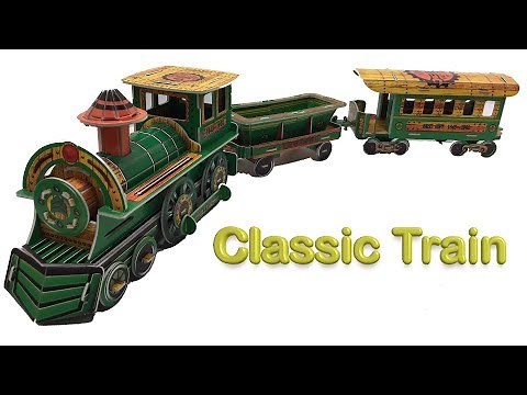 DIY Miniature Classic Train ~ My Super 3D Puzzle