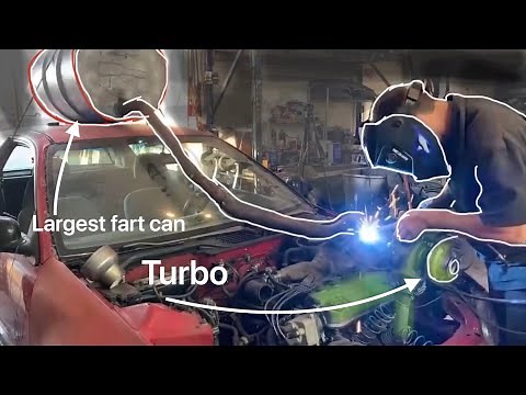 Worlds Largest Honda Civic Fart Can Muffler ??