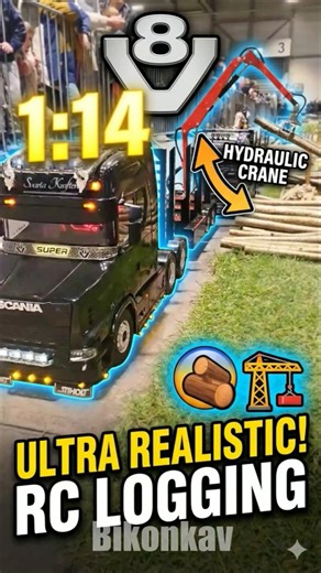 Insane RC Logging Truck Crane Skills! 🪵🏗️
