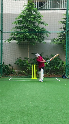 My friend practice for the match #crick_broz