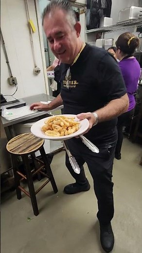 Chef Alan Bergman with attention to plating #food