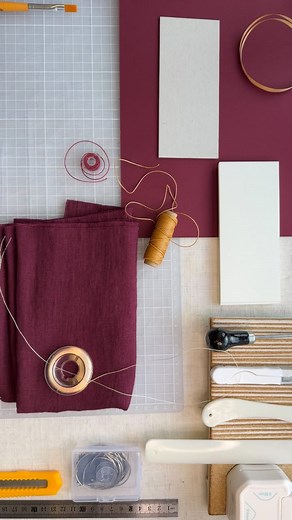 Violetta | Handmade Journals on Instagram: "Today I finally started filming a lesson on how to create your own tiny Christmas notebook — and I’m already in love with the colors, the mood, and the whole process ✨🎄 This won’t be a free video, as it will include several parts and lots of valuable details that come from my experience, experiments, and knowledge gathered from different areas of bookbinding and craft. One of the videos will be dedicated entirely to the materials I use to create a not