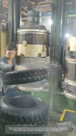 Process Of Transforming Green Tires Into Finished Ones !